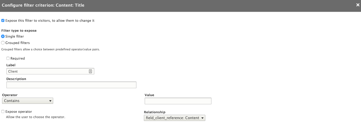 Exposed Filter Config 1